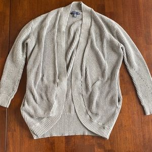 American Eagle XS Gray Knit Cardigan